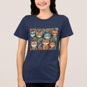 Kalmerende katten Tri-Blend shirt