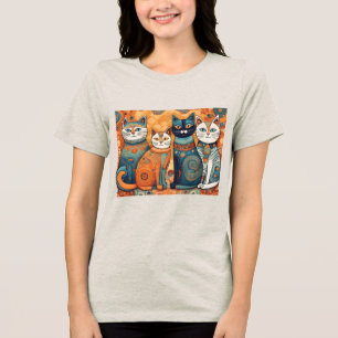 kalmerende katten Tri-Blend T-shirt