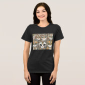 kalmerende katten Tri-Blend T-shirt  (Voorkant volledig)