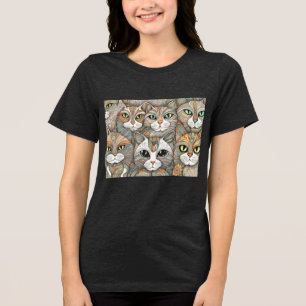 kalmerende katten Tri-Blend T-shirt 