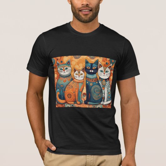 kalmerende katten Tri-Blend T-shirt (Voorkant)