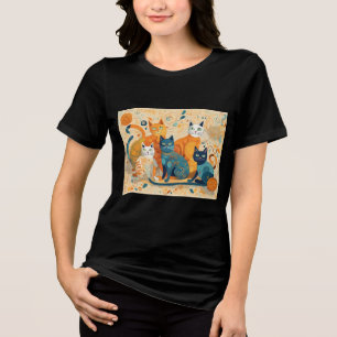 kalmerende katten Tri-Blend T-shirt