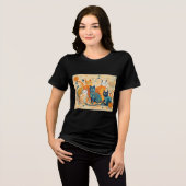 kalmerende katten Tri-Blend T-shirt (Voorkant volledig)