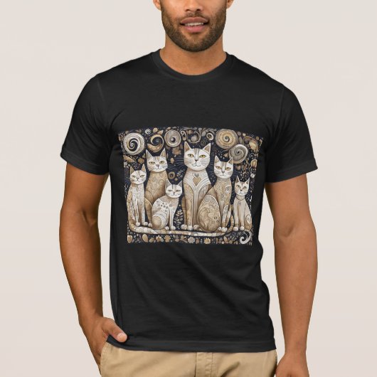 kalmerende katten Tri-Blend T-shirt (Voorkant)