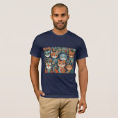 kalmerende katten Tri-Blend T-shirt (Voorkant volledig)