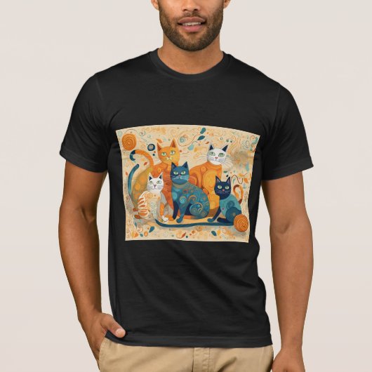 kalmerende katten Tri-Blend T-shirt (Voorkant)