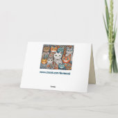 kalmerende katten wenskaart kaart (Achterkant)