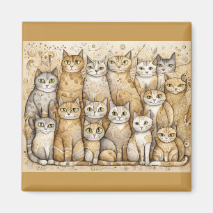 kalmerende kattenmagneet magneet
