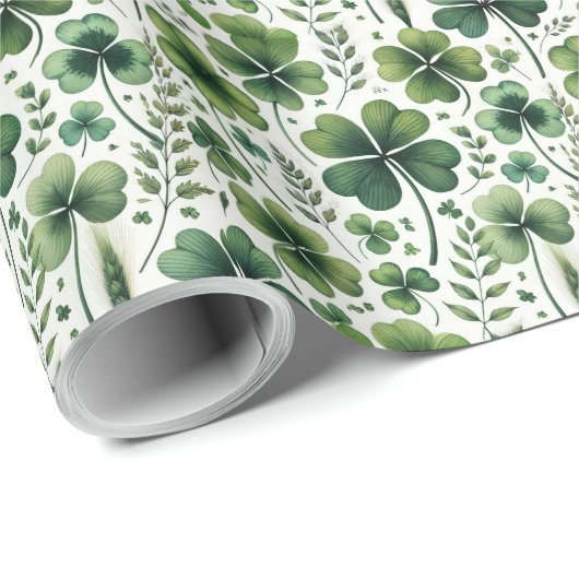 Kalmerende Klavers Cadeaupapier (Rol Hoek)