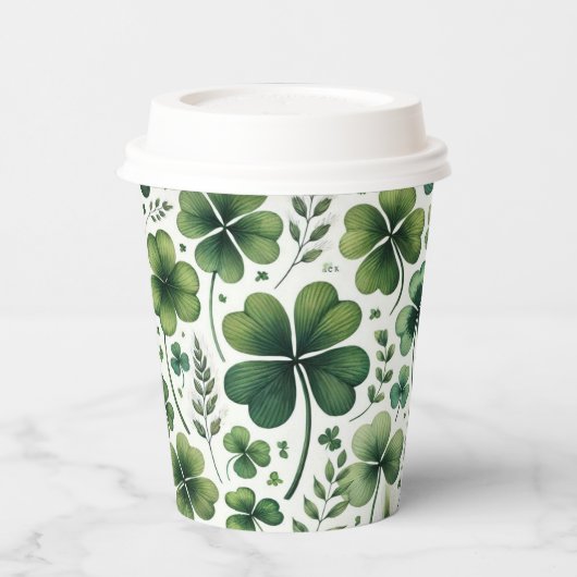 Kalmerende Klavers Papieren Bekers (Links)