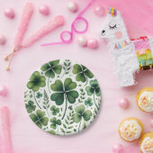 Kalmerende Klavers Papieren Bordje (Feest)