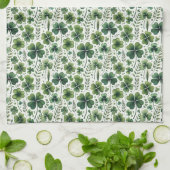 Kalmerende Klavers Theedoek (Gevouwen)