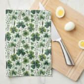 Kalmerende Klavers Theedoek (Quarter Fold)