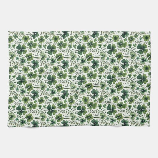 Kalmerende Klavers Theedoek (Horizontaal)