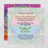 Kalmerende levensboom in regenboogkleuren kaart (Voorkant / Achterkant)