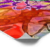 Kalmerende levensboom in regenboogkleuren poster (Hoek)