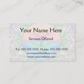 Kalmerende levensboom in regenboogkleuren visitekaartje (Achterkant)