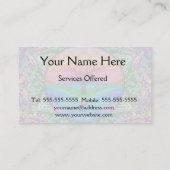 Kalmerende levensboom in regenboogkleuren visitekaartje (Achterkant)