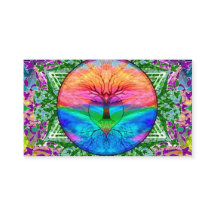 Kalmerende levensboom in regenboogkleuren