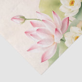 Kalmerende lotusbloemen in Waterverf Tissuepapier (Detail)