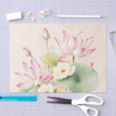 Kalmerende lotusbloemen in Waterverf Tissuepapier (Craft)