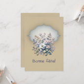 Kalmerende magnolia, simpele wenskaart kaart (Voorkant / Achterkant in situ)