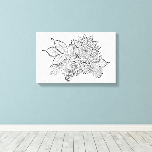 Kalmerende momenten verpakt canvas (Insitu (Houten vloer))