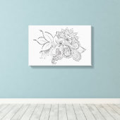 Kalmerende momenten verpakt canvas afdruk (Insitu (Houten vloer))