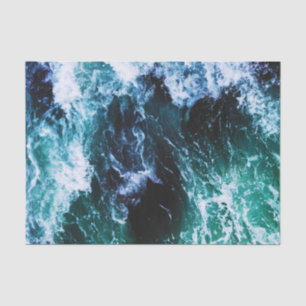 Kalmerende Oceaan Golven Decoupage Papier voor DIY