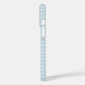 Kalmerende Pastelblauwe Oceaangolven Geometrisch L Case-Mate iPhone Case (Achterkant / Links)
