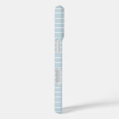 Kalmerende Pastelblauwe Oceaangolven Geometrisch L Case-Mate iPhone Case (Achterkant / Rechts)