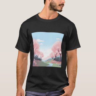 Kalmerende Petal Symphony Subtiel K Blossom Schild T-shirt