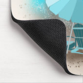 Kalmerende strandtherapie muismat (Hoek)