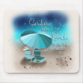 Kalmerende strandtherapie muismat (Voorkant)