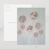 Kalmerende Tuinbollen Uitnodiging Briefkaart (Voorkant / Achterkant)