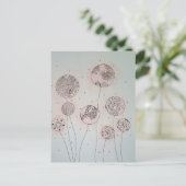 Kalmerende Tuinbollen Uitnodiging Briefkaart (Staand voorkant)