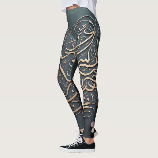 Kalmerende typografie Geavanceerd Laggings Design Leggings (Links)