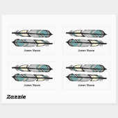 Kalmerende veren Stickers (Vel)