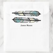 Kalmerende veren Stickers (Tas)