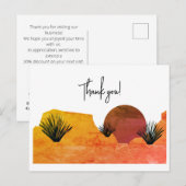 Kalmerende Woestijnmaan Meditatie Dank U Briefkaart (Voorkant / Achterkant)