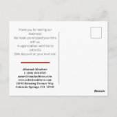 Kalmerende Woestijnmaan Meditatie Dank U Briefkaart (Achterkant)