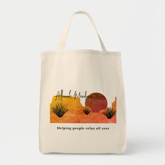 Kalmerende Woestijnmaan-meditatie Tote Bag (Voorkant)