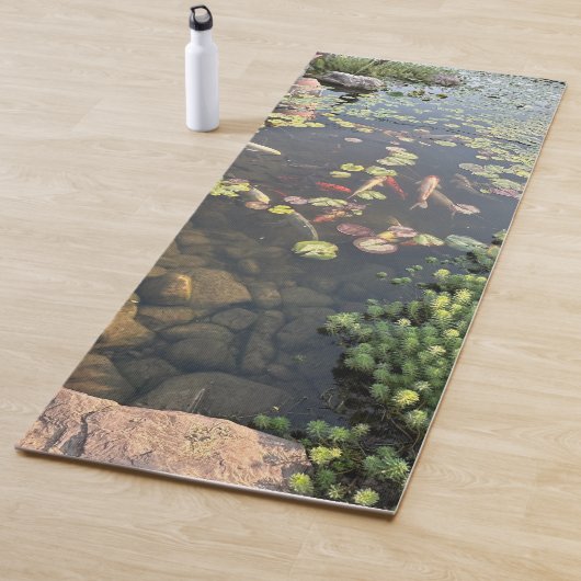 Kalmerende Zen Garden Koi Visvijver Yogamat (In situ)