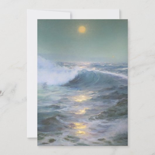 Kalmerende zonsondergang schilderij kaart (Voorkant)