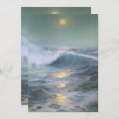 Kalmerende zonsondergang schilderij kaart (Voorkant / Achterkant)