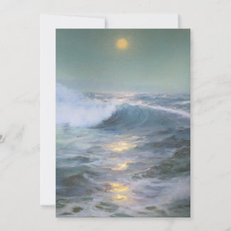 Kalmerende zonsondergang schilderij kaart