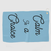 Kalmte is een keuze golfhanddoek (Horizontaal)
