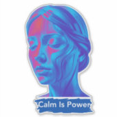 Kalmte Is Kracht Sticker (Voorkant)