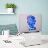 Kalmte Is Kracht Sticker (Laptop op bureau)