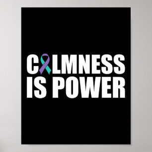 Kalmte is macht, bewustzijn van geestelijke gezond poster